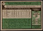 1979 Topps #656  Hosken Powell  Back Thumbnail