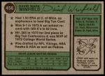 1974 Topps #456  Dave Winfield  Back Thumbnail