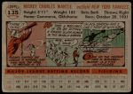 1956 Topps #135 GRY Mickey Mantle  Back Thumbnail