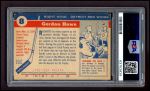 1954 Topps #8  Gordie Howe  Back Thumbnail