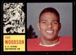 1962 Topps #161  Abe Woodson  Front Thumbnail