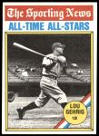 1976 Topps #341   -  Lou Gehrig All-Time All-Stars Front Thumbnail