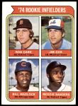 1974 Topps #600   -  Bill Madlock / Ron Cash / Jim Cox / Reggie Sanders Rookie Infielders   Front Thumbnail