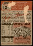 1953 Topps #104  Yogi Berra  Back Thumbnail