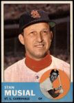 1963 Topps #250  Stan Musial  Front Thumbnail