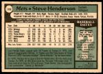 1979 O-Pee-Chee #232  Steve Henderson  Back Thumbnail