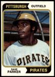 1974 Topps #252  Dave Parker  Front Thumbnail