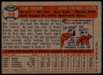 1957 Topps #35  Frank Robinson  Back Thumbnail