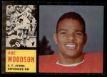 1962 Topps #161  Abe Woodson  Front Thumbnail