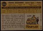 1960 Topps #546  Hank Aguirre  Back Thumbnail