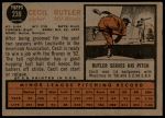 1962 Topps #239  Cecil Butler  Back Thumbnail