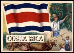 1956 Topps Flags of the World #14   Costa Rica Front Thumbnail