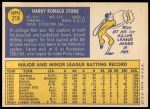 1970 Topps #218  Ron Stone  Back Thumbnail