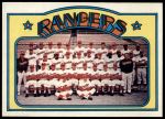 1972 Topps #668   Rangers Team Front Thumbnail