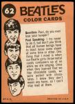 1964 Topps Beatles Color #62   The Beatles Arrive Back Thumbnail