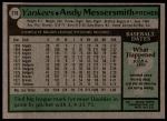 1979 Topps #278  Andy Messersmith  Back Thumbnail
