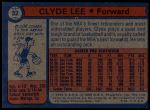 1974 Topps #32  Clyde Lee  Back Thumbnail