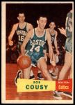 1957 Topps #17  Bob Cousy  Front Thumbnail