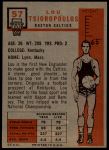 1957 Topps #57  Lou Tsioropoulos  Back Thumbnail