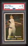 1957 Topps #95  Mickey Mantle  Front Thumbnail
