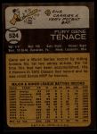 1973 Topps #524  Gene Tenace  Back Thumbnail