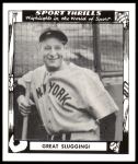 1948 Swell Sport Thrills Reprint #14   -  Lou Gehrig Great Slugging Front Thumbnail