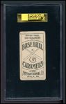 1909 E90-1 American Caramel  Hughie Jennings  Back Thumbnail