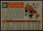 1959 Topps #183  Stu Miller  Back Thumbnail