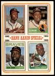 1974 Topps #4   -  Hank Aaron Special 1962-65 Front Thumbnail