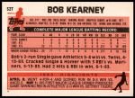 1983 Topps Traded #52 T Bob Kearney  Back Thumbnail