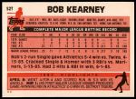 1983 Topps Traded #52 T Bob Kearney  Back Thumbnail