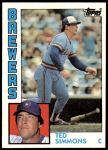 1984 Topps #630  Ted Simmons  Front Thumbnail