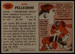 1957 Topps #73  Bob Pellegrini  Back Thumbnail