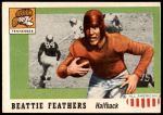 1955 Topps #98  Beattie Feathers  Front Thumbnail