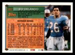 1994 Topps #182  Bo Orlando  Back Thumbnail