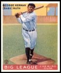1933 Goudey Reprint #144  Babe Ruth  Front Thumbnail