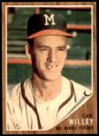 1962 Topps #174 CAP Carl Willey  Front Thumbnail