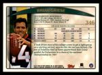 1998 Topps #346  Brian Griese  Back Thumbnail