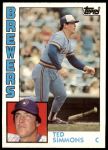 1984 Topps #630  Ted Simmons  Front Thumbnail