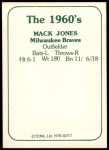 1978 TCMA The 1960's #277  Mack Jones  Back Thumbnail