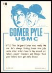 1965 Fleer Gomer Pyle #8   Ah Sure Love It Here in the Marines Back Thumbnail