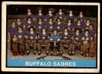 1974 O-Pee-Chee NHL #337   Sabres Team Front Thumbnail