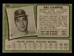 1971 Topps #568  Sal Campisi  Back Thumbnail