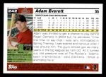 2005 Topps #242  Adam Everett  Back Thumbnail