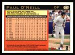 1997 Topps #247  Paul O'Neill  Back Thumbnail