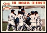 1964 Topps #140   The Dodgers Celebrate - World Series Summary Front Thumbnail