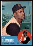 1963 Topps #540  Roberto Clemente  Front Thumbnail