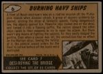 1962 Mars Attacks #6   Burning Navy Ships  Back Thumbnail